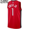 Camiseta Niños Houston Rockets Jabari Smith JR 1 2022-23 Nike Icon Edition Rojo Swingman